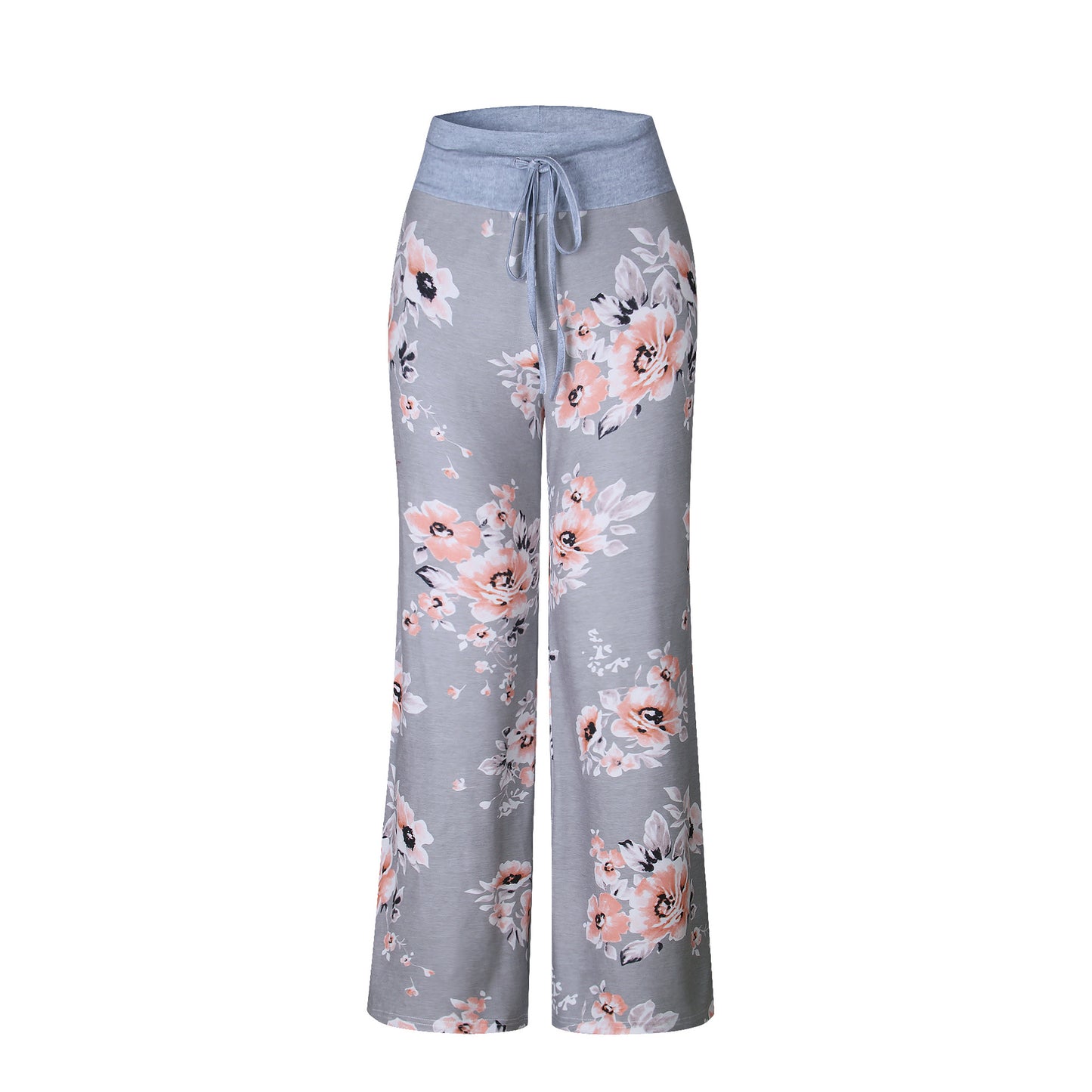 Grey Floral Pants