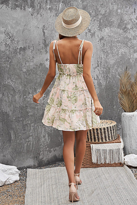 Floral dress cheap spaghetti strap