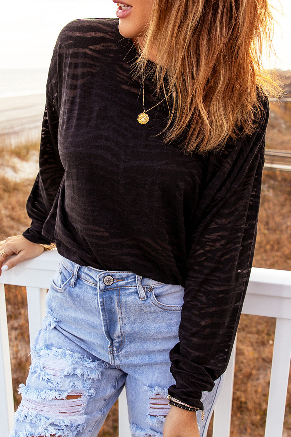 Drop Shoulder Long Sleeve